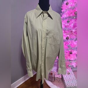 VTG Brooks Brothers Green Plaid Dress Shirt Size 16- 34/35. Classic, Timeless